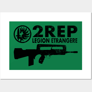 2 REP Foreign Legion (distressed) Posters and Art